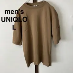 メンズ　半袖　Tシャツ　ユニクロ　L モカブラウン　スポーツ