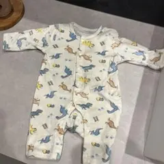 恐竜柄ロンパース