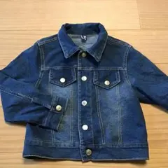 【美品】キッズ デニムジャケット デニムブルー