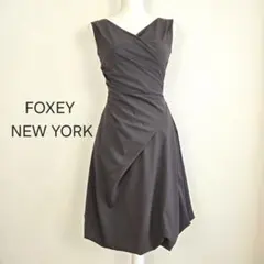 フォクシー留めれば大人エスプレッソワンピー 広げればジレに42