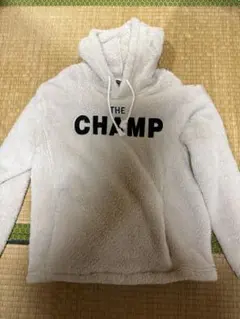 ホワイトフリースパーカー THE CHAMP