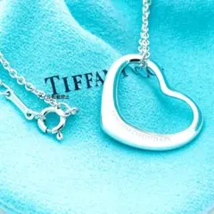 新品 ギフト包装 ティファニー オープンハートネックレス　22ｍｍ