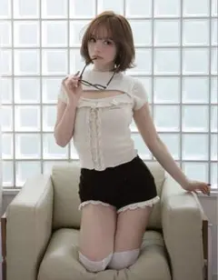 andmary Fleur frill knit tops - メルカリ