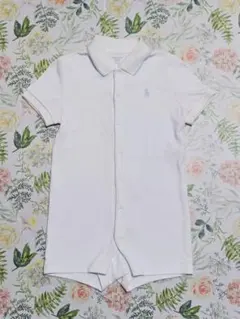 Ralph Lauren ホワイト ポロロンパース