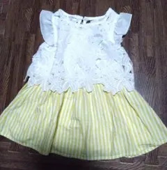 ベビー ワンピース 80cm 花柄 sospita 半袖 ノースリーブのサムネイル