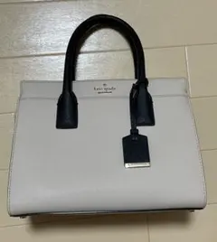 kate spade ベージュ ブラック ハンドバッグ