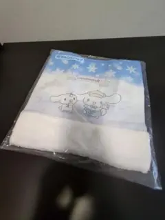 【サンリオ当たりくじ】シナモロール マルシェバッグ 雪の結晶デザイン