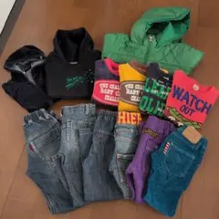 男の子 まとめ売り 秋冬服 13点!! 100cm ブランド色々　アウター入り
