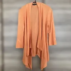 7IDconcept. オレンジ カーディガン サイズ38 七分袖