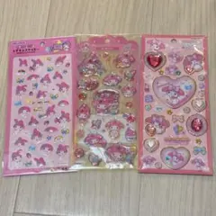 サンリオ マイメロ エポキシステッカー キラキラジュエルシール ドロップジェリー