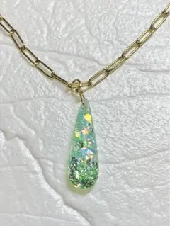 ハンドメイド ネックレス レジン パープル - メルカリ