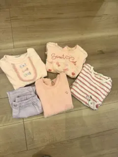 【120】ピンク トレーナー・ロンT・パンツ まとめてセット