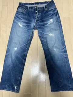 OKURAボタンフライ ストレートデニムパンツ W35のサムネイル