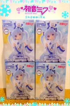 雪ミク スカイタウン 10th バージョン ヌードルストッパー フィギュア 4体