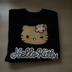 新品 サンリオ 日焼けキティ スウェット トレーナー Lサイズ 裏起毛