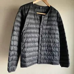 mont-bell ブラック ダウンジャケット S ラウンドネック