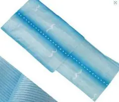 ◆最高級カルキュロ綿絽浴衣◆涼しげカモメ縞モダン浴衣◆しわにならず着物着用可能◆