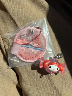 サンリオ つながるキャンディ、ミルクキャップシアーチャーム　マイメロディ2点