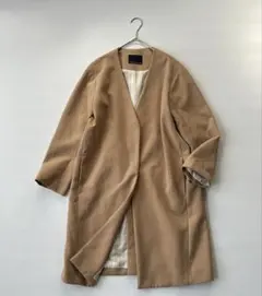 GALLARDA GALANTE NAVY ガリャルダガランテ ノーカラーコート