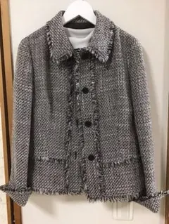 コルディア　cordier ラメ入りツィードジャケット38号新品未使用