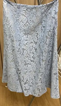 ナチュラルビューティーベーシックレーススカート裏地付き