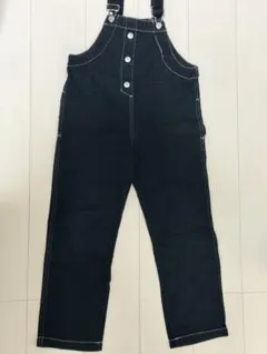 Right-on MPSブラックデニムオーバーオール 130サイズ