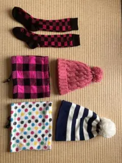 カラフルニット帽・ソックスセット