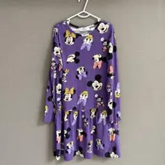 H&M ミッキー・ミニー 長袖ワンピース 130cm〜140cm
