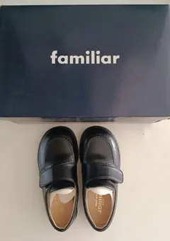 familiar 15cmブラック フォーマルシューズ 箱付き