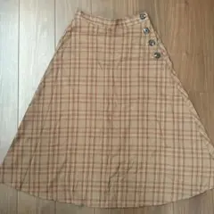 GU チェック柄スカート Sサイズ