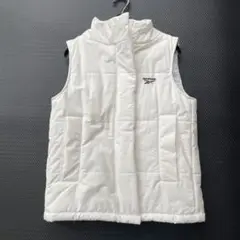 美品【Reebok 】ホワイト ダウンベスト