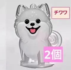 （チワワ）わんちゃん毛玉入れ 2個セット けだまだまチャーム メモリアル 収納