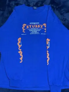 OLD Stussy ドラゴン ロンT 紺タグ USA製 90s 00s