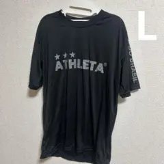 アスレタプラシャツ 黒　グリーンタグ