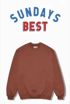 SUNDAYS BEST ブラウン クルーネック トレーナー
