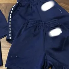 ひかりのくに120センチネイビー体操服 ハーフパンツ２枚セット
