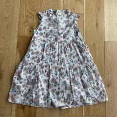 花柄ノースリーブワンピース 100cm
