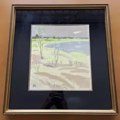 真作】国立秀雄「鳥取砂丘」風景画 油彩画 額装付き 應美会会員 - メルカリ