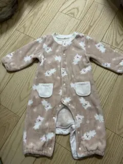 うさぎ柄 カバーオール 80cm