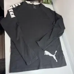 PUMA プーマ　ロンT 黒　M 長袖カットソー