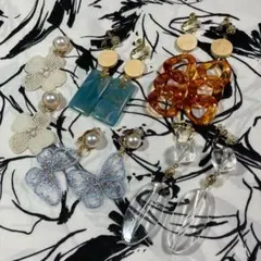 ハンドメイド イヤリング　5種　まとめ売り　春　夏　ピアス に変更OK