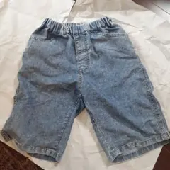 デニム風ハーフパンツ