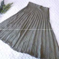 ZARA/ザラ/未使用保管品/L　モザイク柄デザインロングプリーツスカート