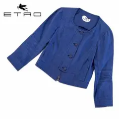 【美品✨】ETRO ノーカラー　ジャケット　40 2026年最新】Etro レディース ノーカラージャケットの人気アイテム