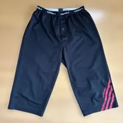 adidas ハーフパンツ 黒 3本ライン　ステテコ