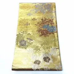 A3244 ○高級 正絹 唐織 六通 袋帯 七宝 - メルカリ