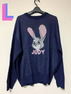 ズートピア　ジュディ　ニット　ネイビー