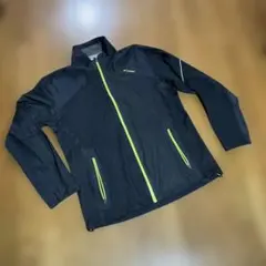 【更に値下げしました‼️】Columbia フルジップジャケット 黒/黄緑