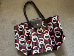 幾何学模様トートバッグ 折りたたみ