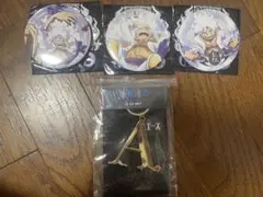 ワンピース　缶バッジ　キーホルダー　新品　ギア4 ルフィー